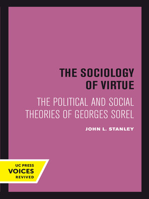 cover image of The Sociology of Virtue